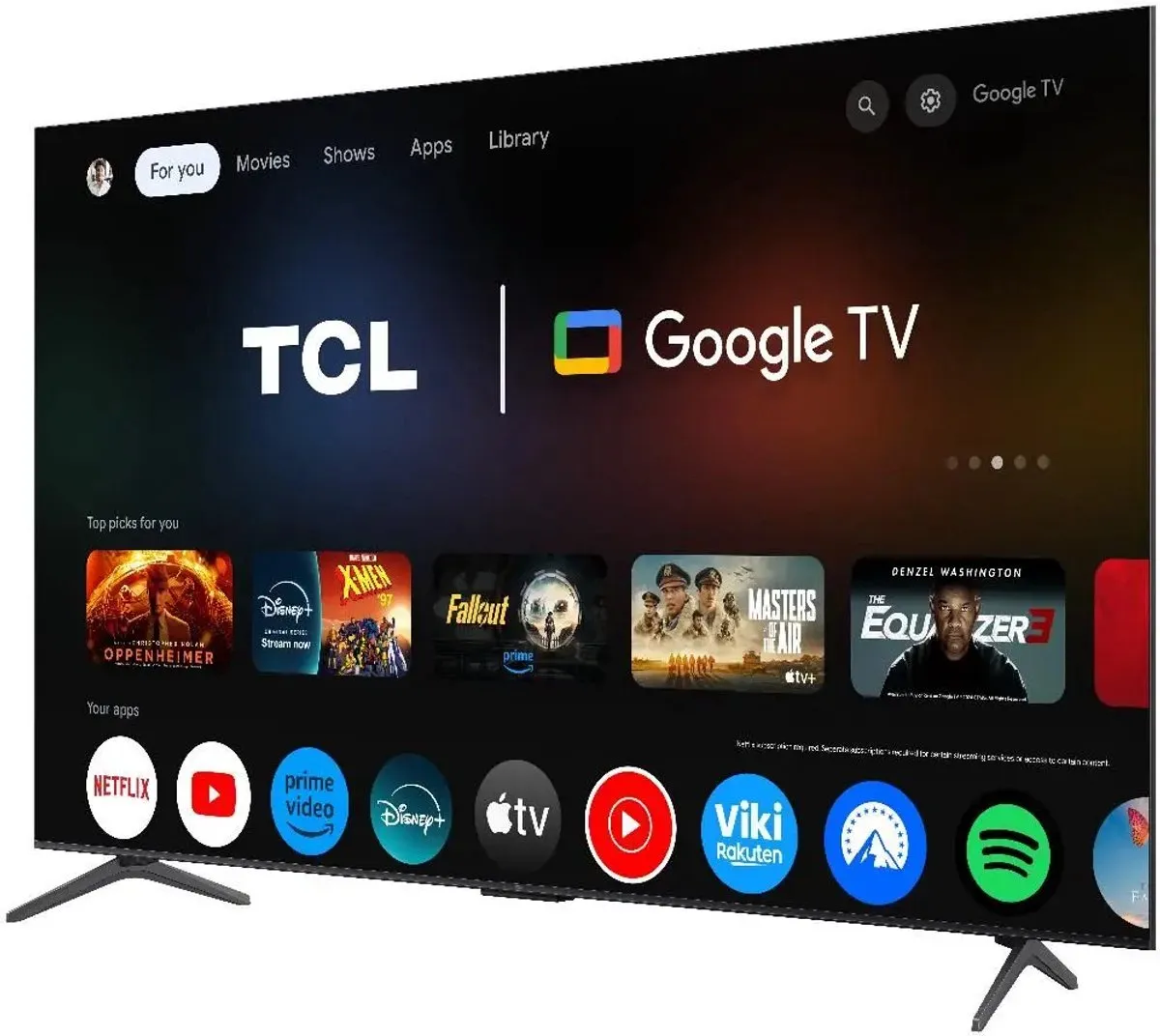 TCL 65MQLED75K 65" 4K Smart TV - Zwart