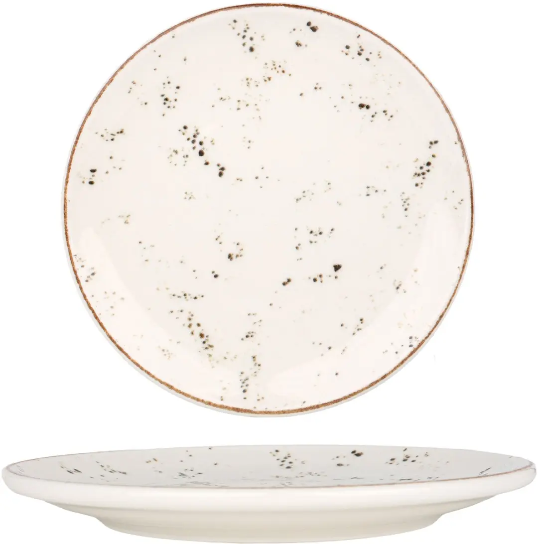 Bonna Dessertbord Grain Porselein 17cm - 6 Stuks