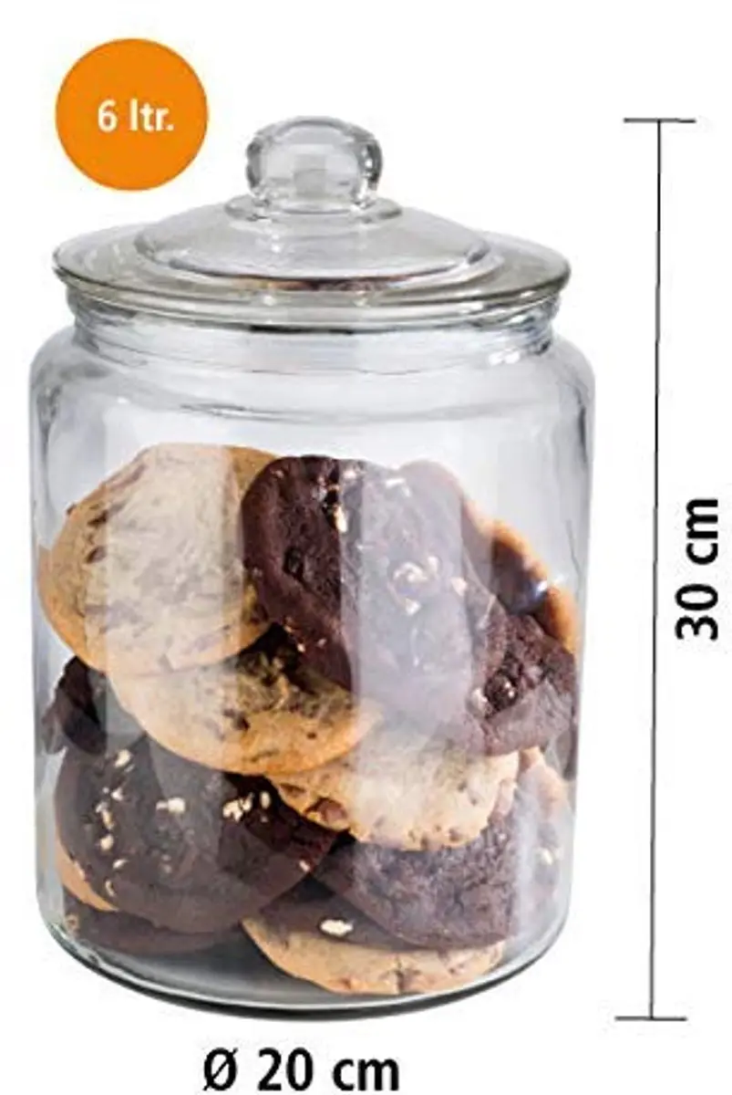 APS Classic Voorraadpot Glas 6L - Set van 2 - afbeelding 6 van 6