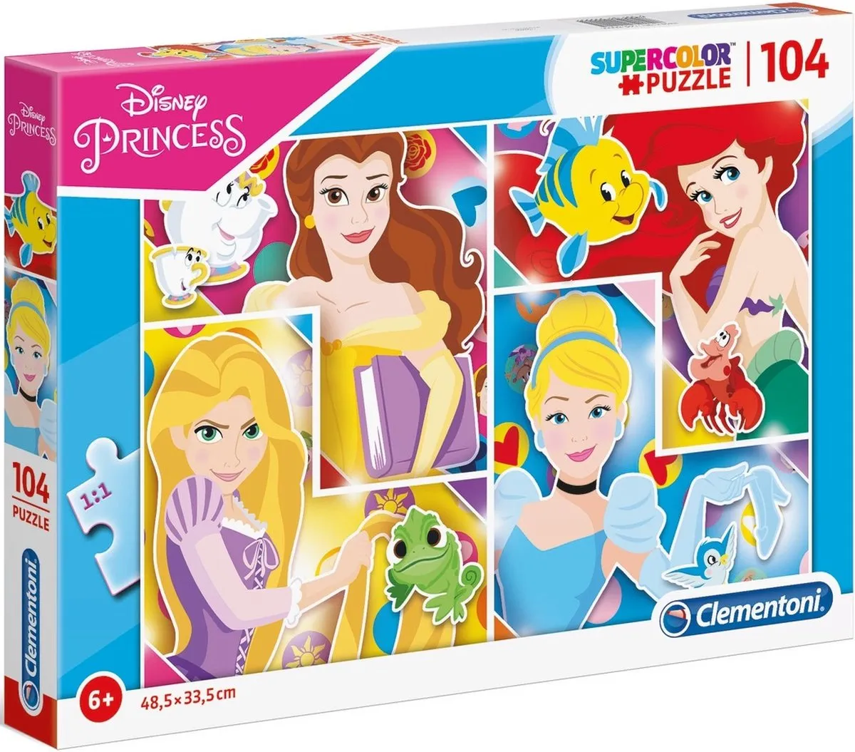 Clementoni Princess Puzzel 104 Stuks