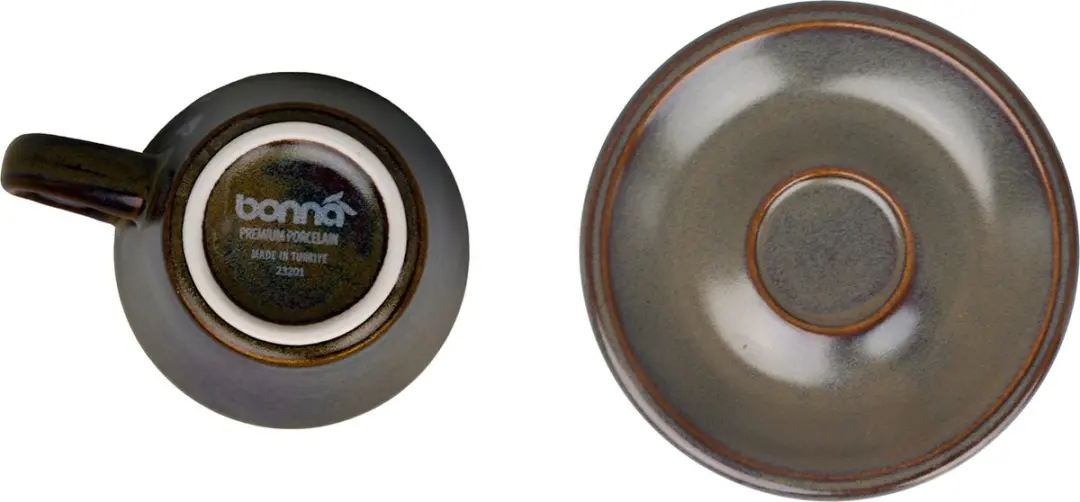 Bonna Gloire Espresso Kopjes & Schotels 70cc - 6-delig - Groen