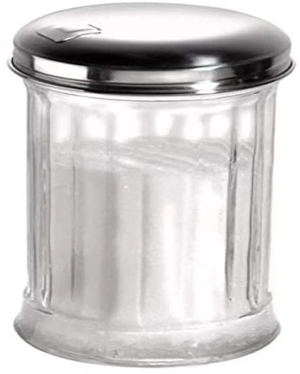 APS Suikerdispenser Glas RVS Doseerklep 320ml