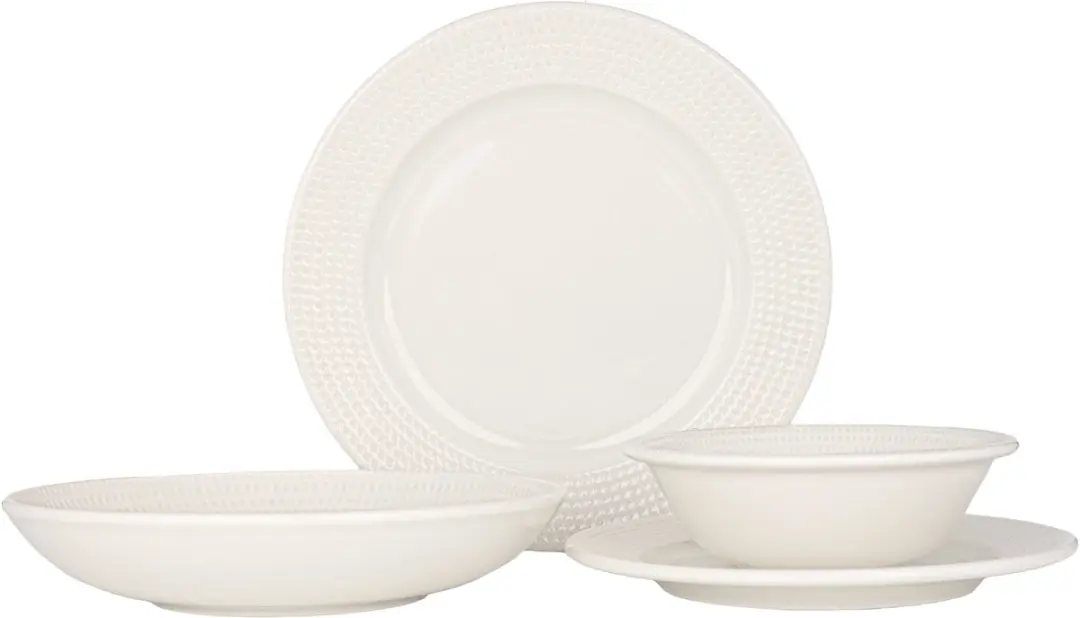 Bonna Pure Dot Serviesset 24-delig - 6 Personen - Porselein - afbeelding 6 van 6