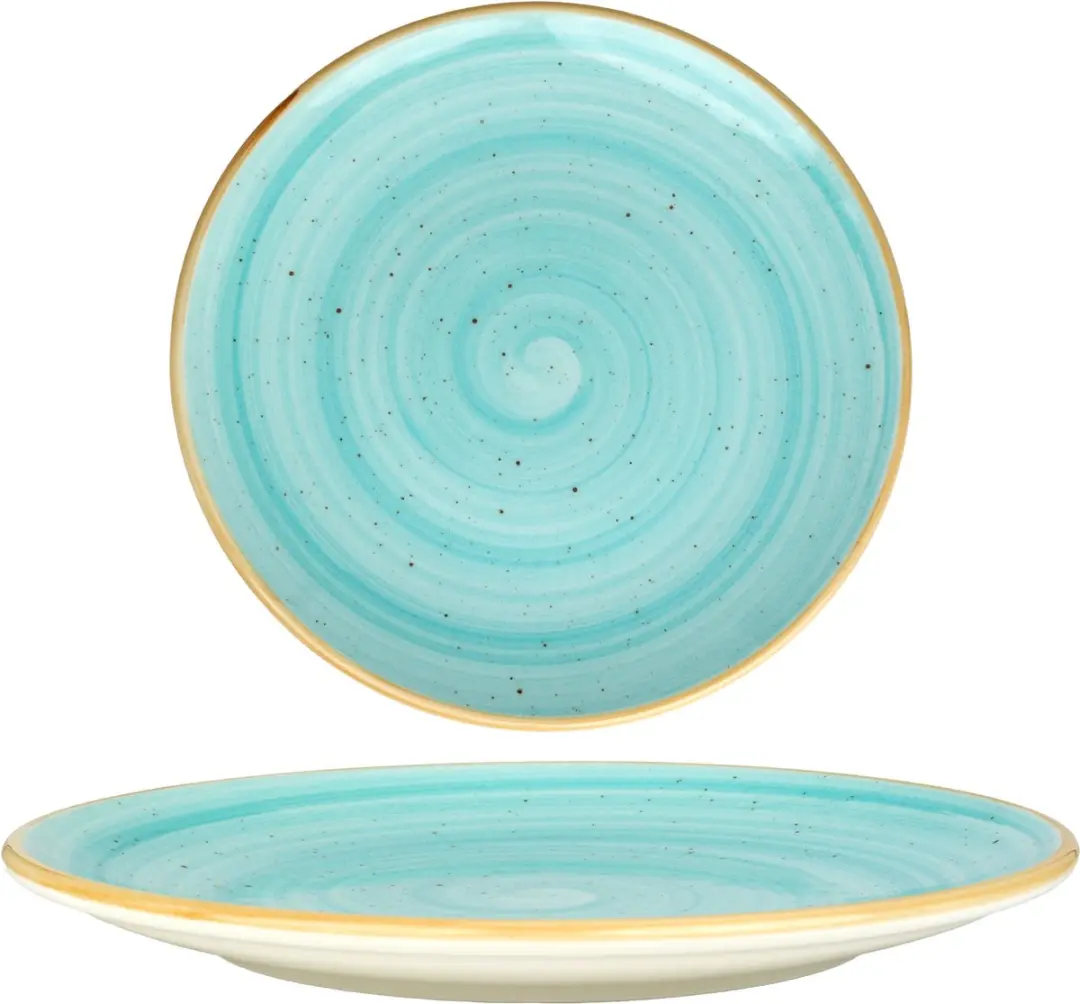 Bonna Dessertbord Aqua - 17cm - 6 Stuks