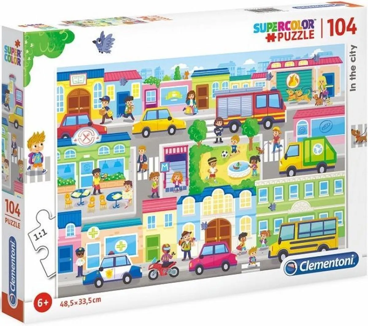 Clementoni Supercolor Legpuzzel In the City 104 Stuks