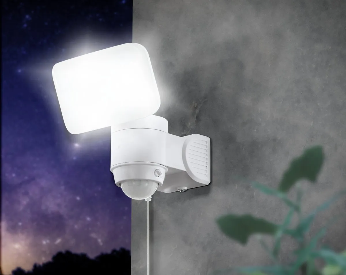 Eglo Casabas Buiten LED Solar Wandlamp - Wit 11.5cm - afbeelding 6 van 6