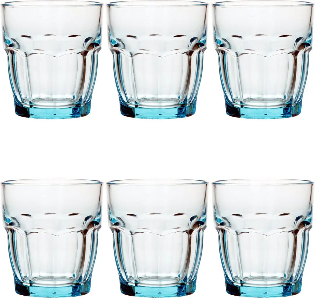 Bormioli Rocco Tumbler Ice Rock Bar 27cl - 6 Stuks - Blauw