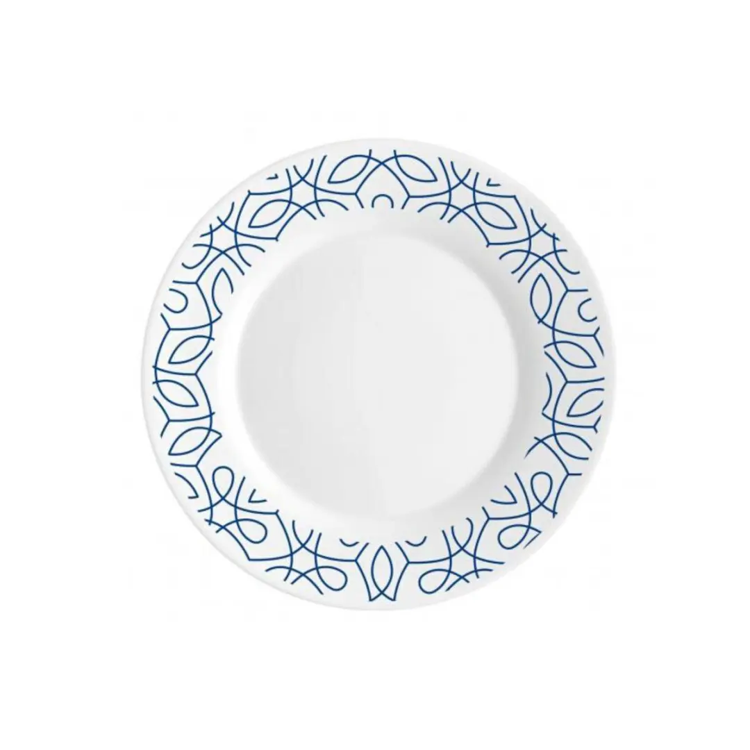 Bormioli Rocco Toledo Ricamo Bordenset - 18-delig - 6 persoons - Blauw/Wit