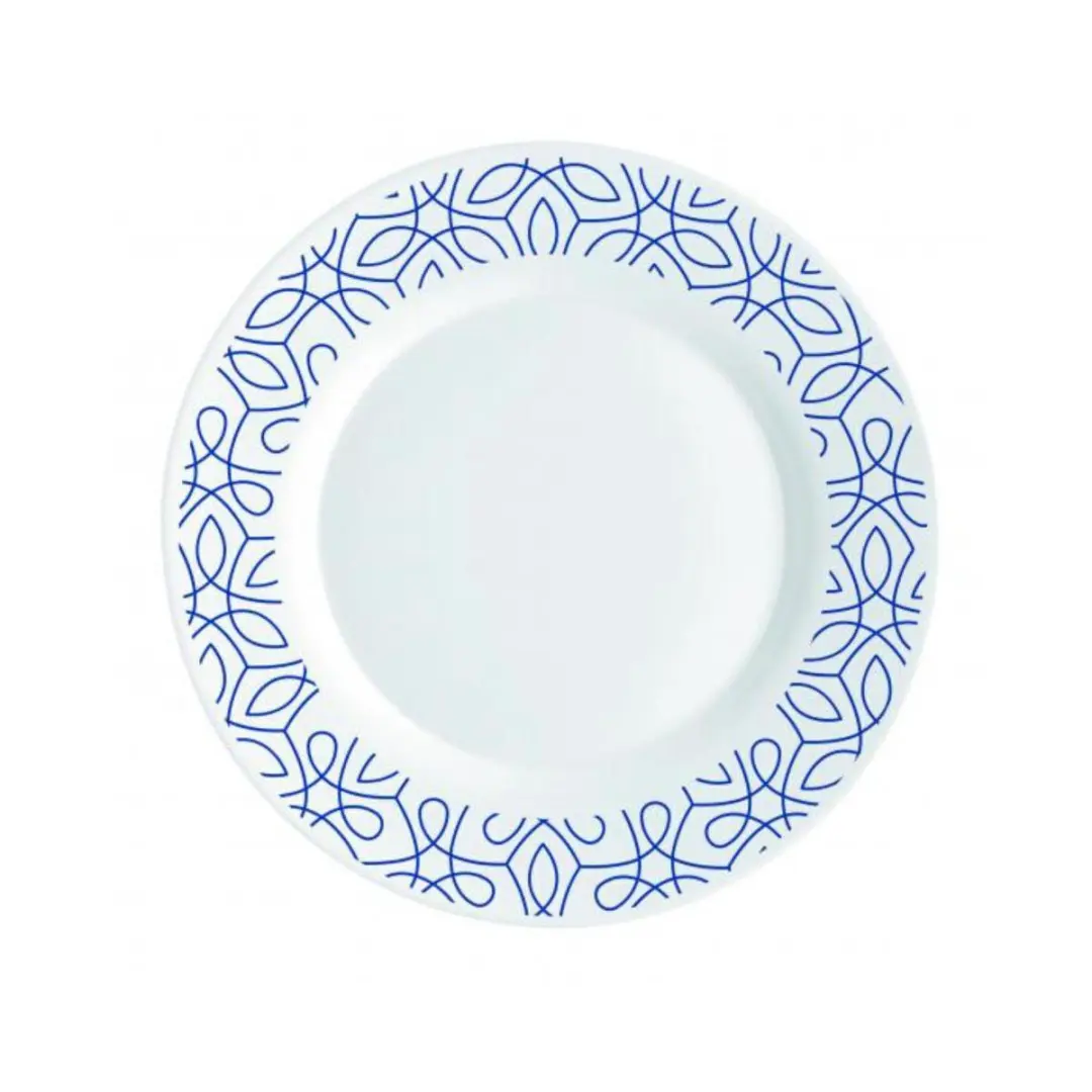 Bormioli Rocco Toledo Ricamo Bordenset - 18-delig - 6 persoons - Blauw/Wit