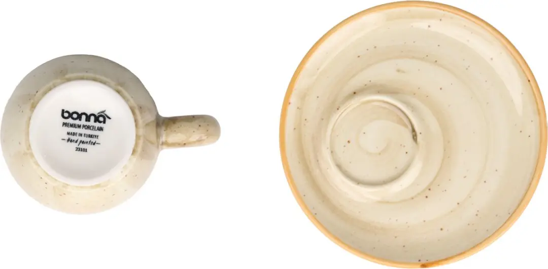 Bonna Aura Terrain Espressokopjes & Schotels 70cc - 6-delig - Multikleur