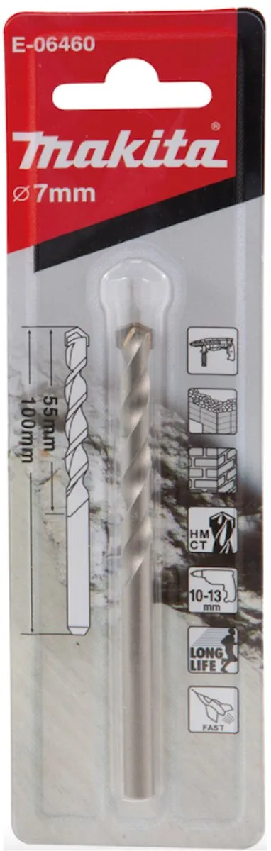 Makita E-06460 Steenboor 7x100mm
