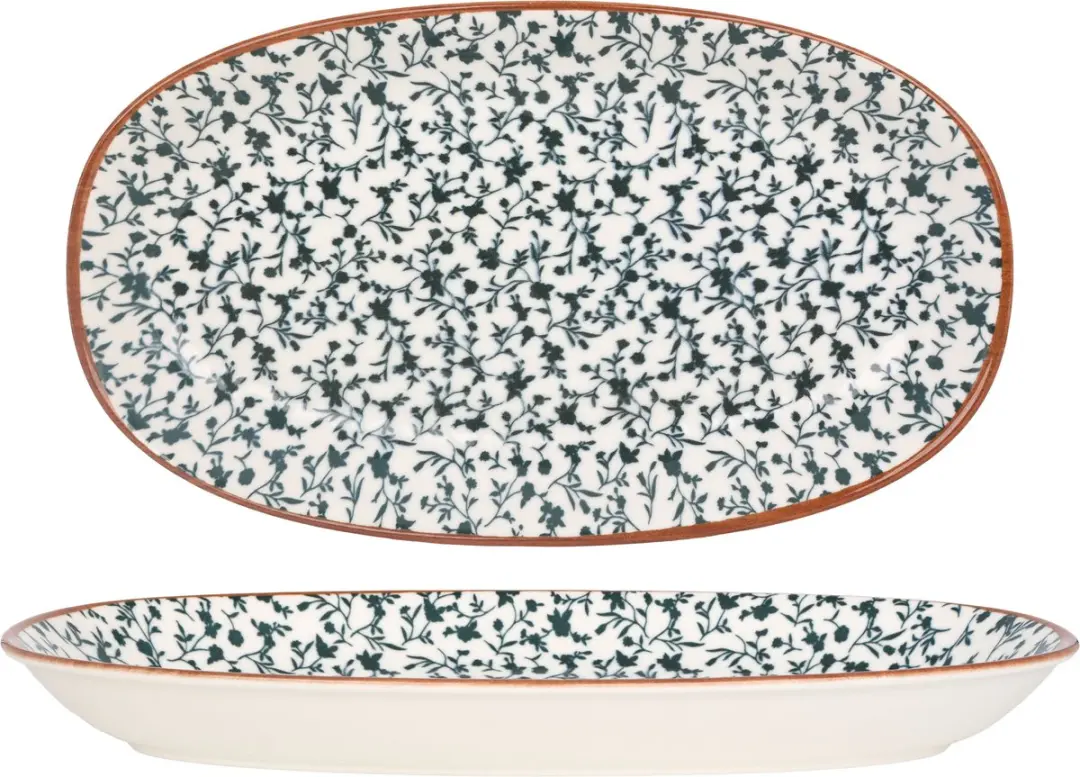Bonna Calif Serveerschalen - Porselein - 19x11cm - Multikleur - 2 Stuks