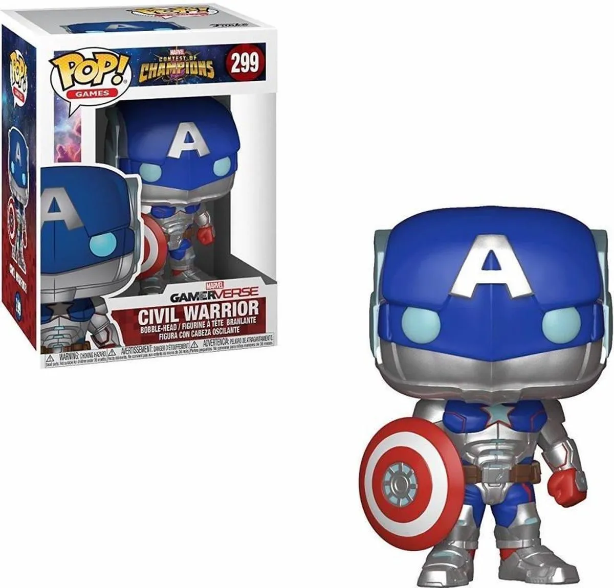 Funko Pop! Marvel Contest of Champions Civil Warrior FUN26709 - Verzamelfiguur - Multi