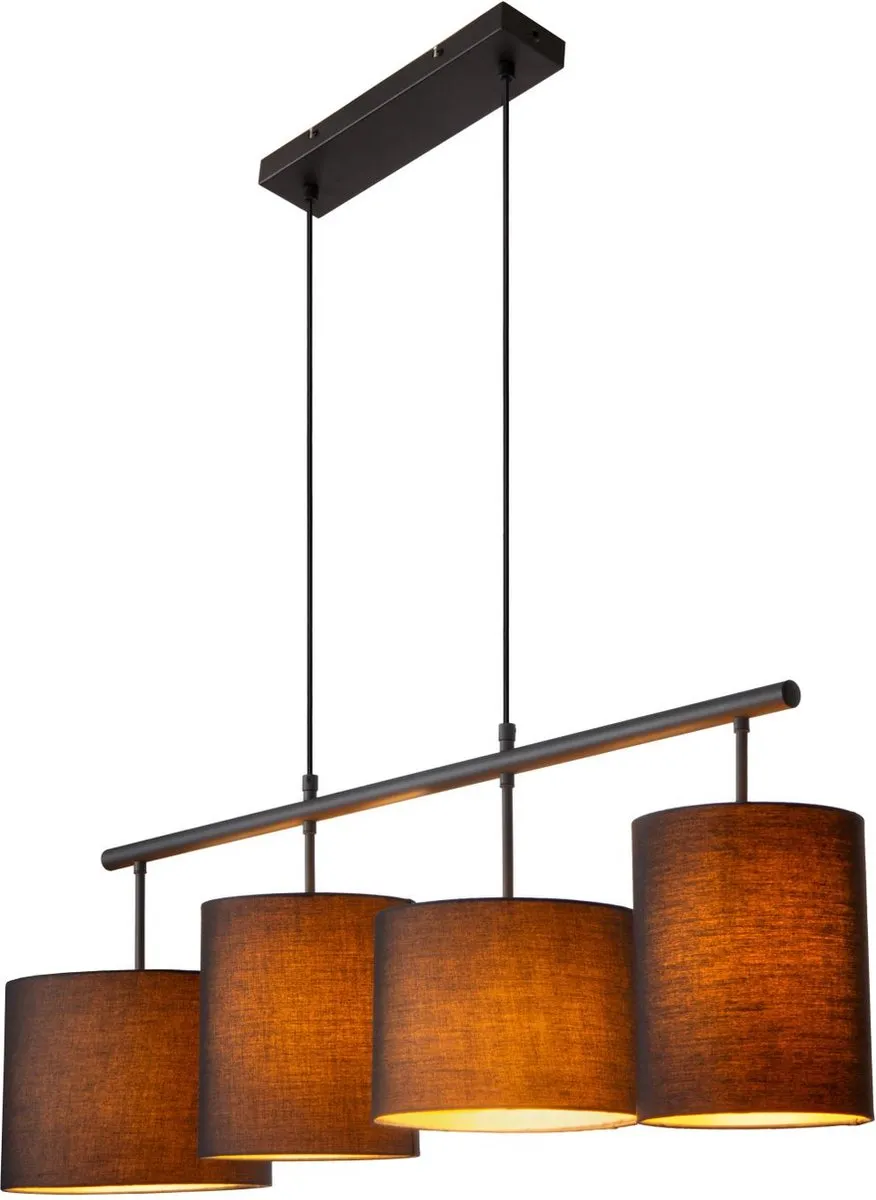 Lucide Maya Hanglamp 4xE27 - Zwart