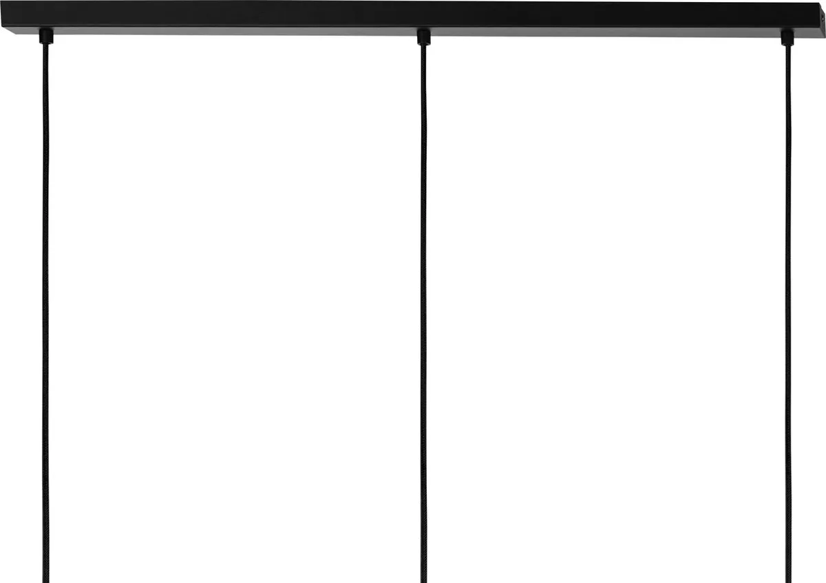 Eglo Lavister Hanglamp E27 91cm - Zwart/Bruin