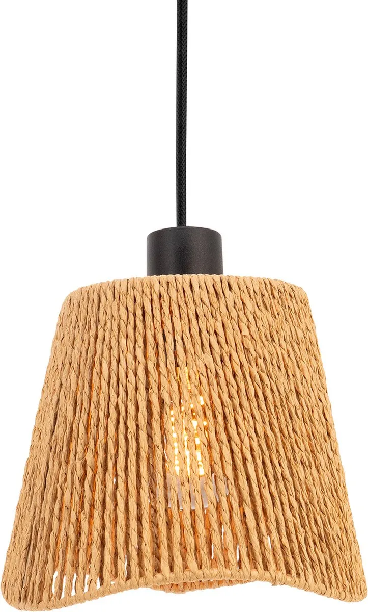 Eglo Lavister Hanglamp E27 91cm - Zwart/Bruin