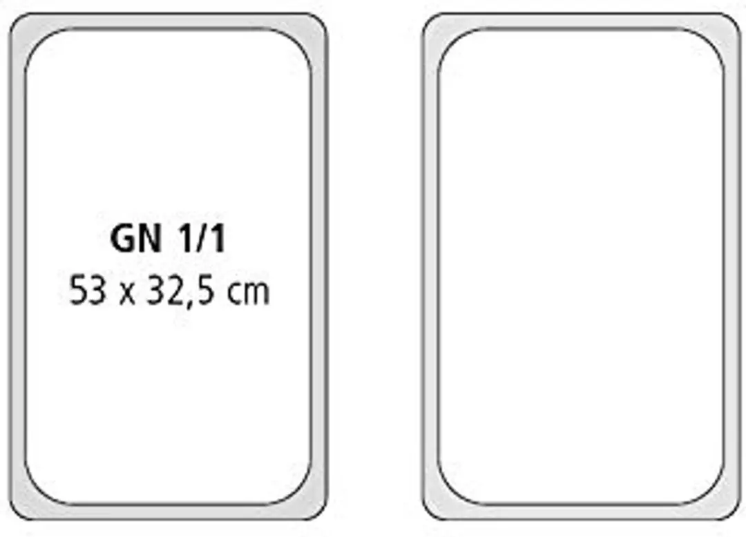 APS GN 1/1 Gastronormbak RVS 325x530x200mm - afbeelding 6 van 6
