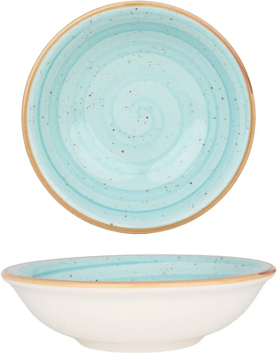 Bonna Diepbord Aqua Porselein 13cm
