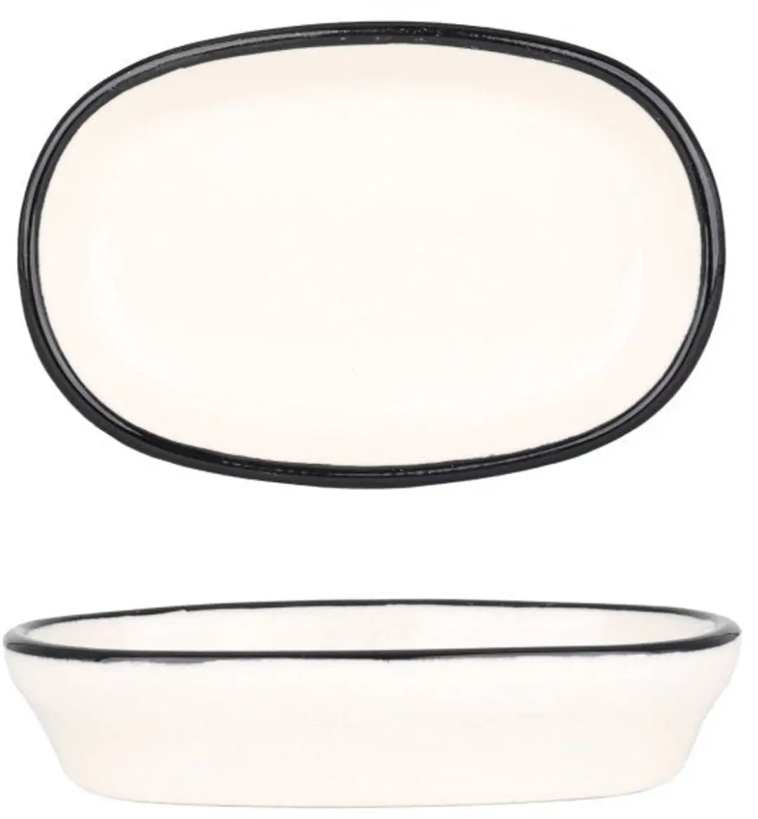 Bonna Linea Black Serveerschaal 10cm - Set van 2