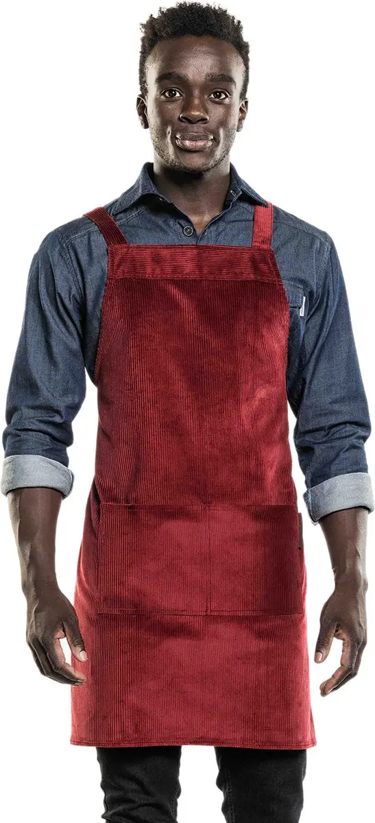 Chaud Devant Schort Cross Velvet Rood