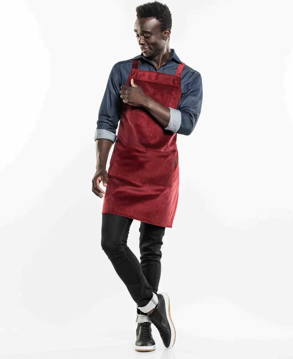 Chaud Devant Schort Cross Velvet Rood