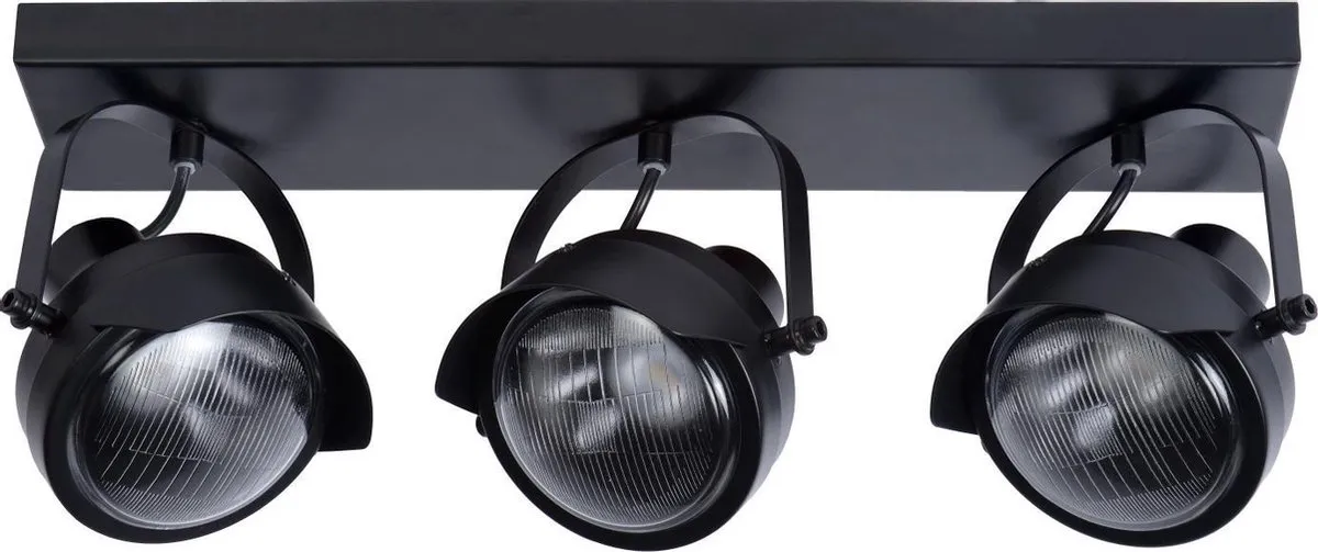 Lucide CICLETA Plafondspot 3xGU10 - Zwart