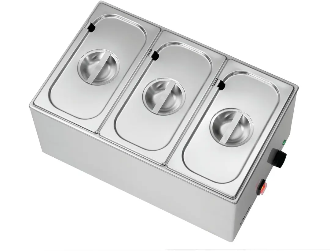 Bartscher 200233 Tafelmodel Bain-Marie 3x 1/3 GN - Zilver