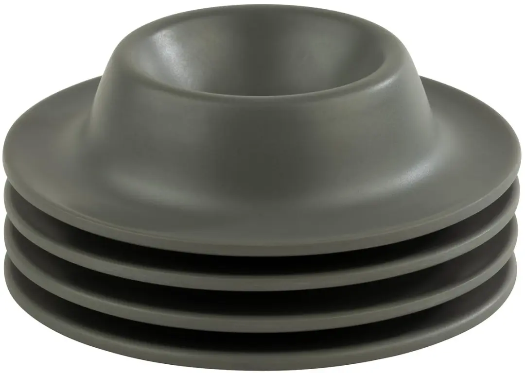 APS Eierdopjes Melamine Grijs - 4 Stuks
