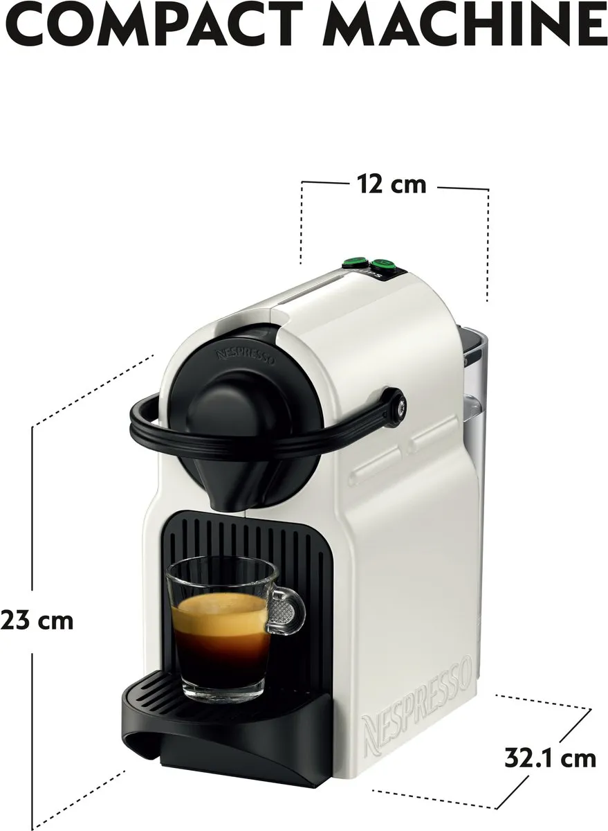 Krups Nespresso Inissia XN1001 Koffiecupmachine - Wit - afbeelding 6 van 6