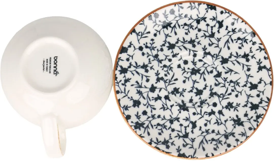Bonna Calif Koffiekopjes & Schotels 350cc - 6-delig - Multikleur