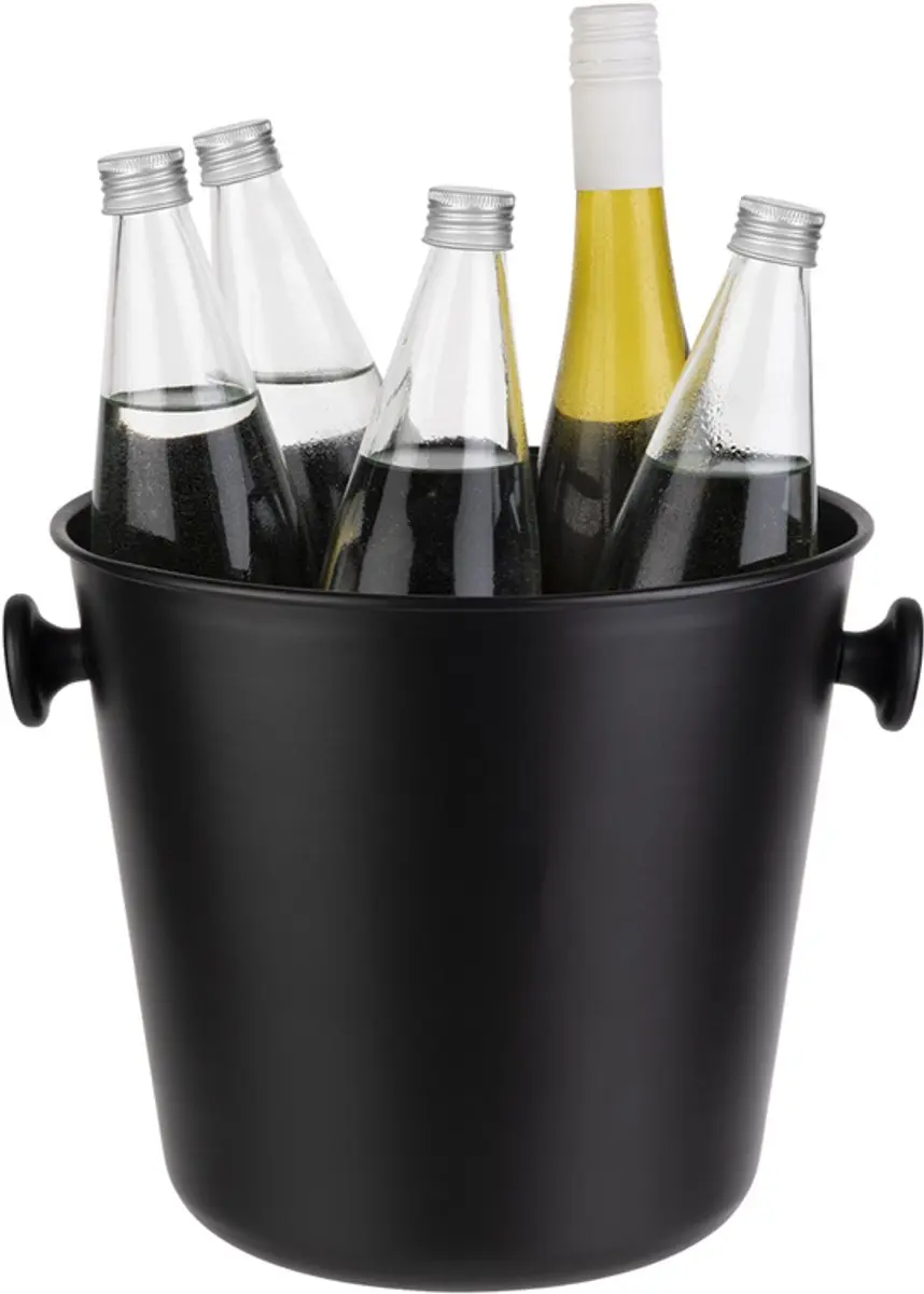 APS Wijn-/Champagnekoeler 8L - Zwart