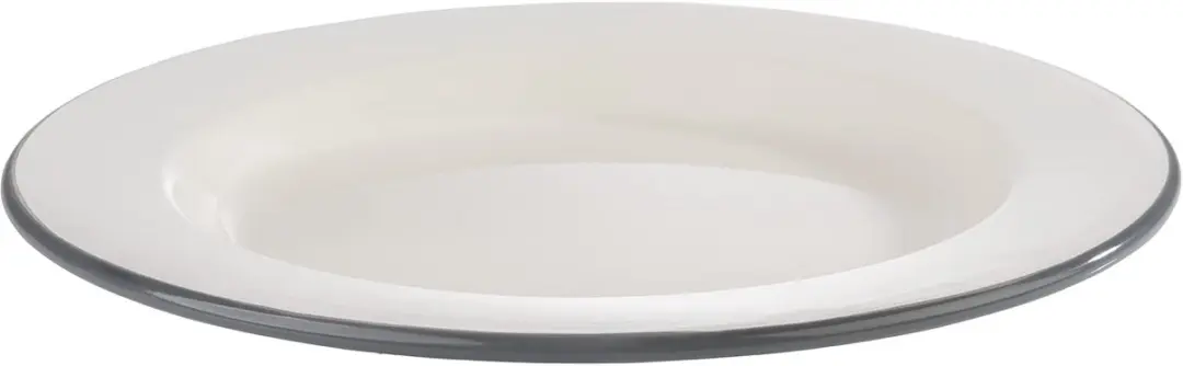 APS Serviesset 98671 - 2 Platte Bordjes - Ø26cm - Ivoorwit/Grijs