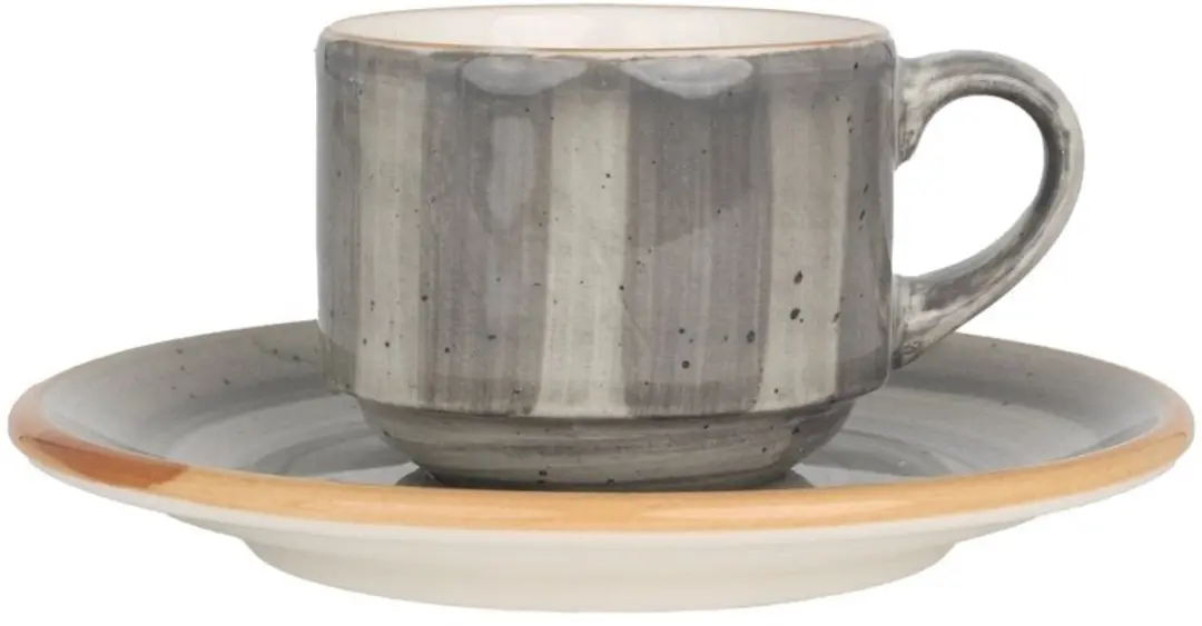 Bonna Aura Space Espressokopjes & Schoteltjes 80cc