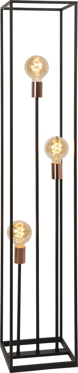 Lucide Arthur Vloerlamp 3xE27 - Zwart