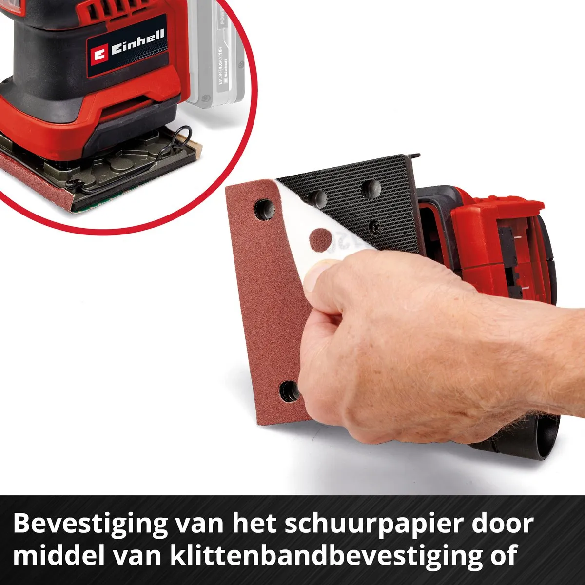 Einhell TE-OS 18/113 3X Li Accu Multischuurmachine - 22.000 r/min - 3 Koppen