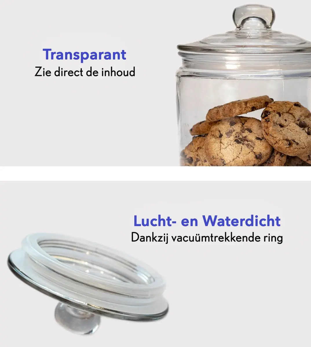 APS Voorraadpot Glas 6,0L - Transparant