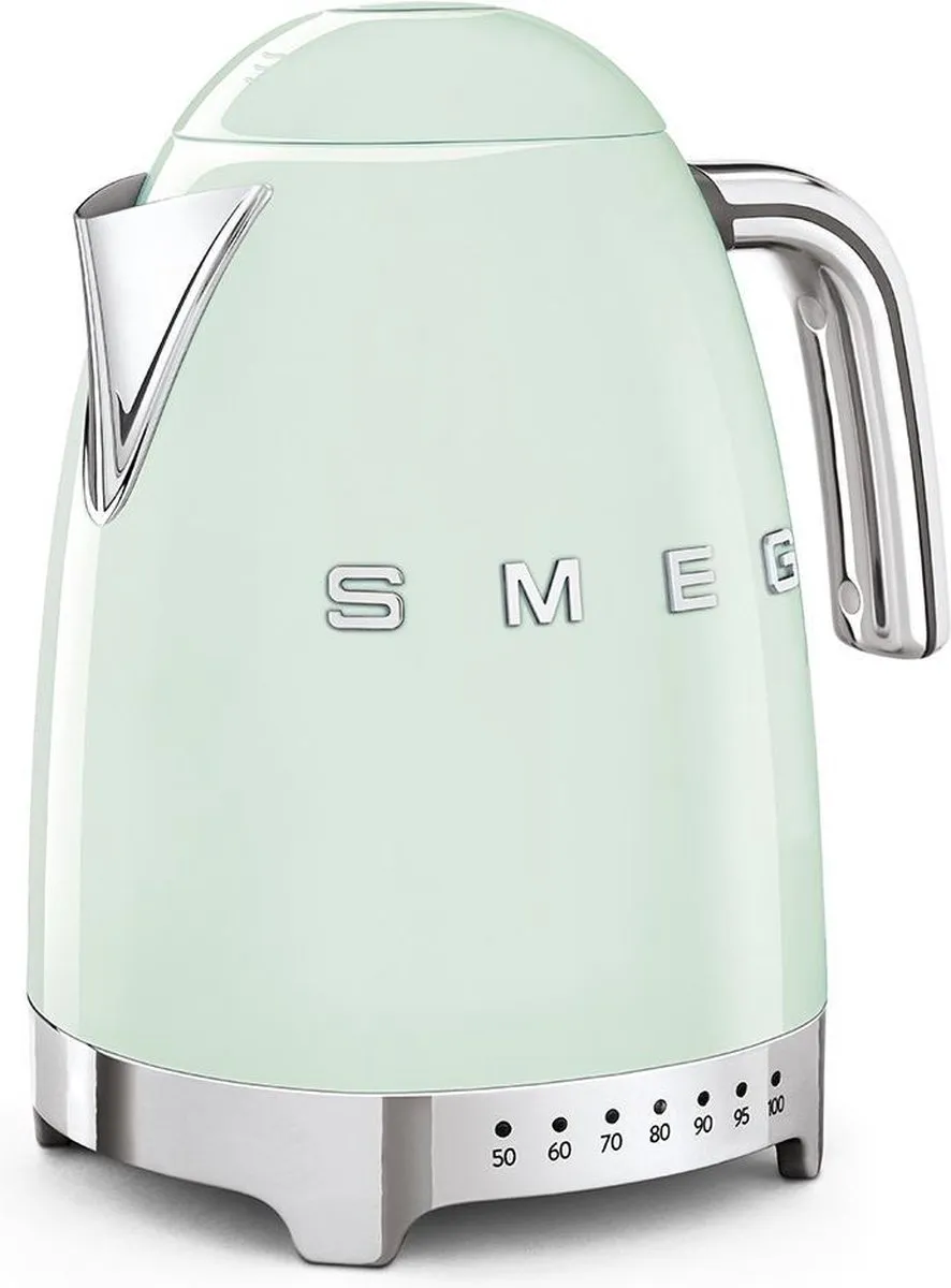 Smeg KLF04PGEU Waterkoker 1,7L - 7 Temperaturen - Watergroen