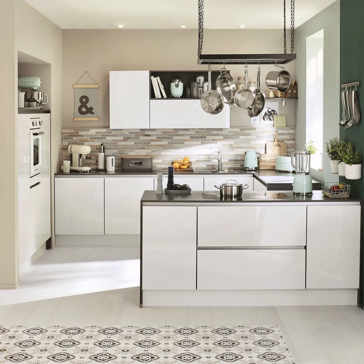 Smeg KLF04PGEU Waterkoker 1,7L - 7 Temperaturen - Watergroen