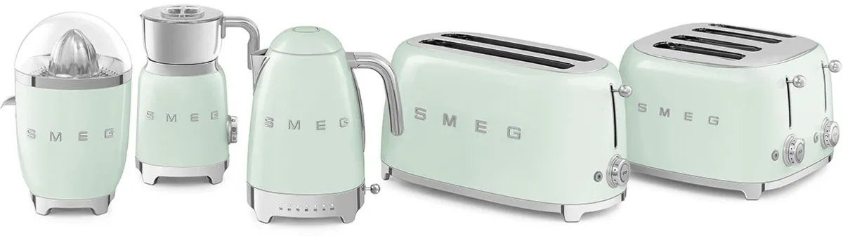 Smeg KLF04PGEU Waterkoker 1,7L - 7 Temperaturen - Watergroen - afbeelding 6 van 6