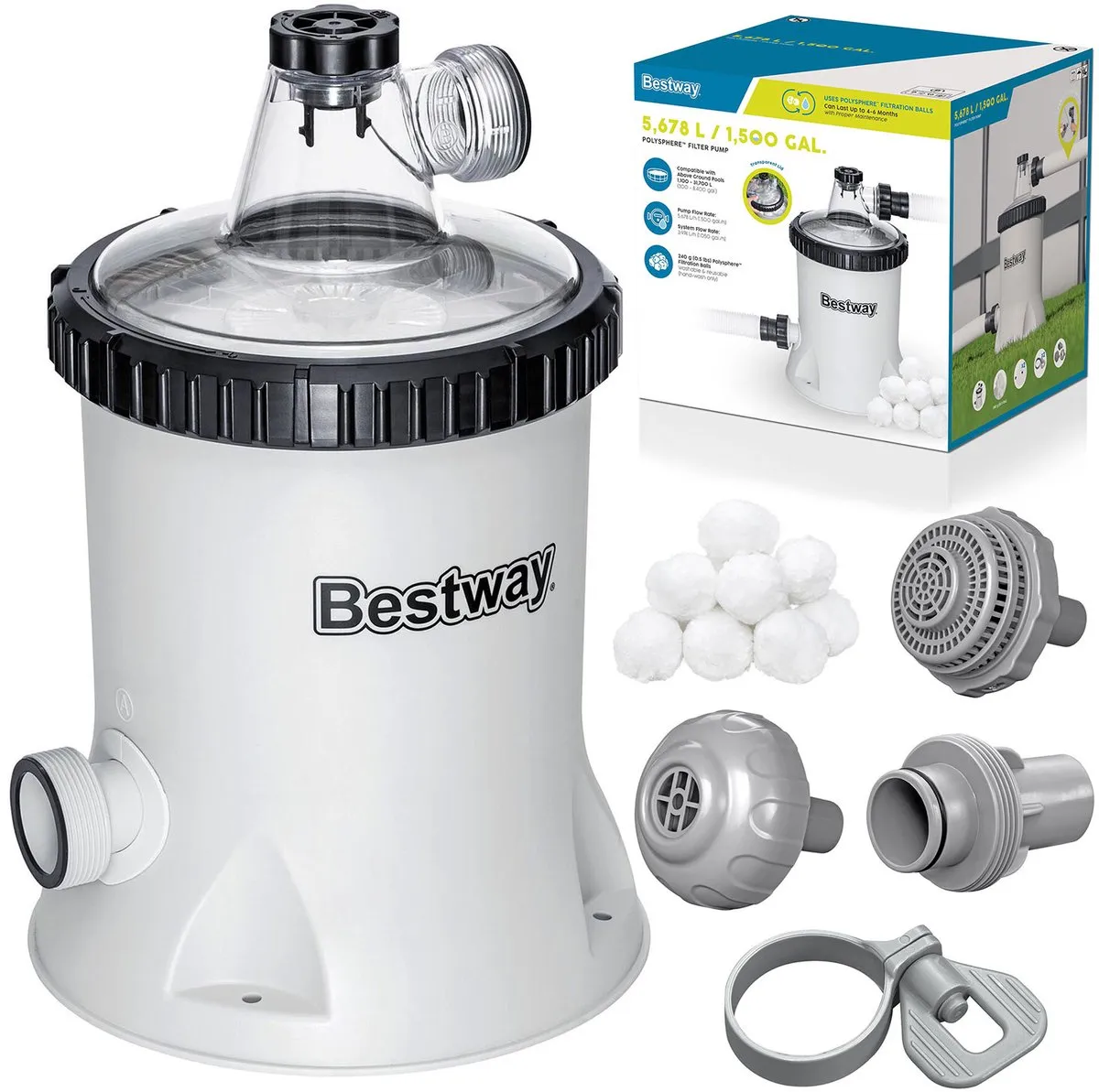 Bestway 58870 Zwembadfilterpomp 5678 l/u