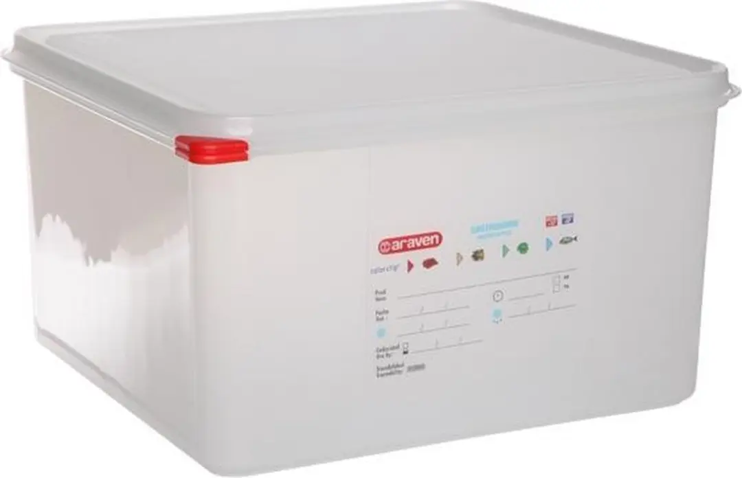 Araven Vershouddoos Herm. GN2-3 19L - 20cm Transparant