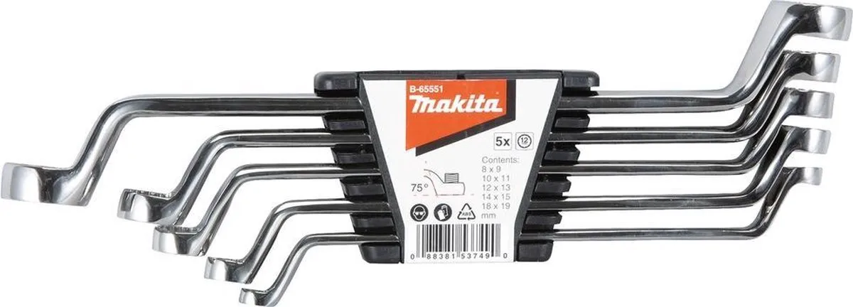 Makita Ringsleutelset 5-delig 8-19mm Metrisch