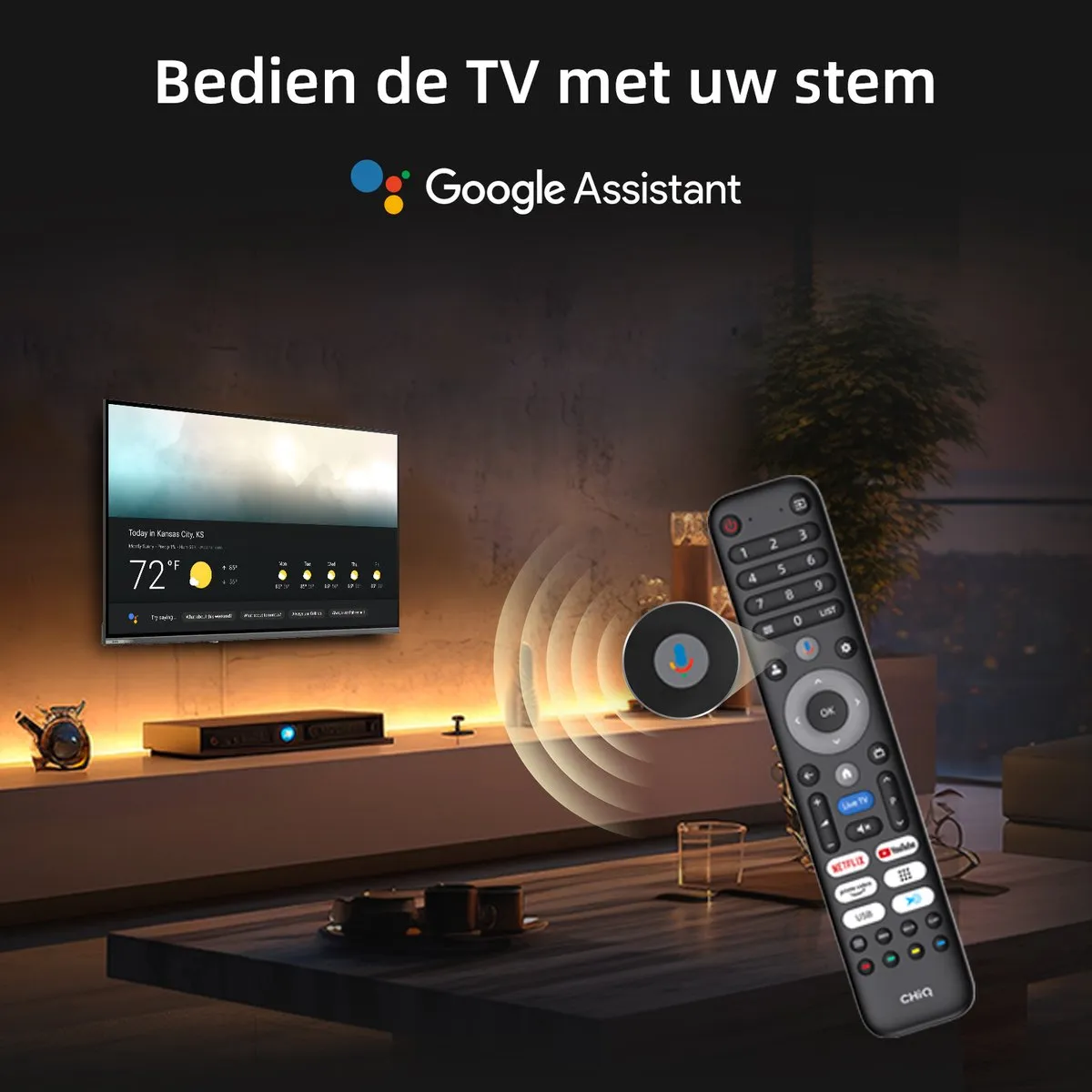 CHiQ U55QST QLED Pro Smart TV 55" - FHD - Zwart