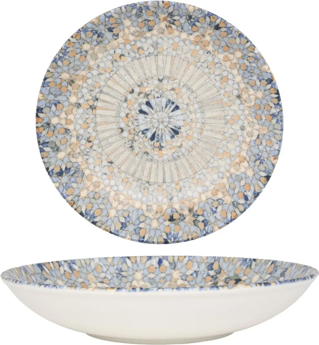Bonna Luca Mosaic Serviesset - 24-delig - Porselein - Multikleur - afbeelding 6 van 6