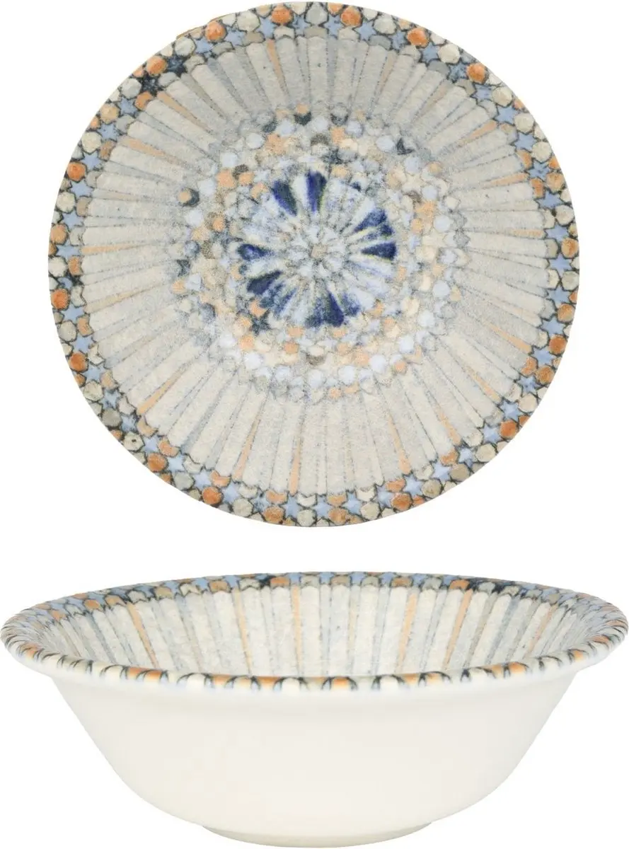 Bonna Luca Mosaic Serviesset - 24-delig - Porselein - Multikleur - afbeelding 4 van 6
