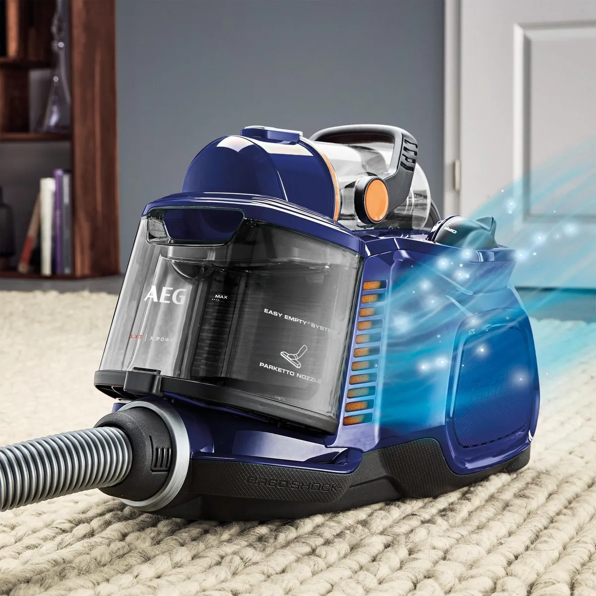 AEG LX7-2-DB Stofzuiger - 750W - 1.4L - Blauw