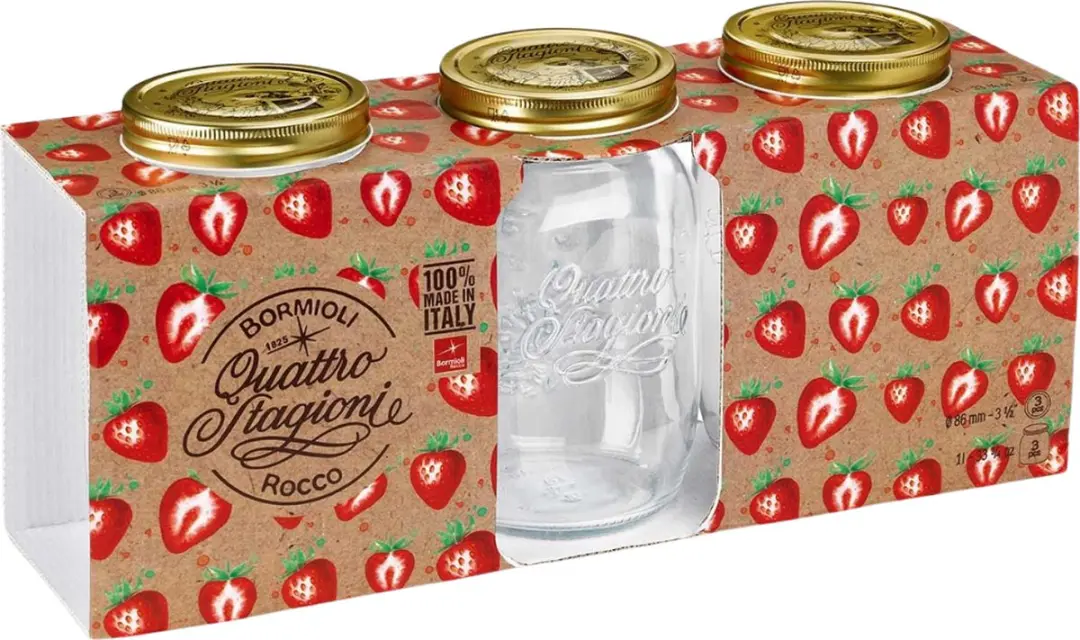Bormioli Rocco Quattro Stagioni Weckpot - 3 Stuks - 1 Liter - afbeelding 6 van 6