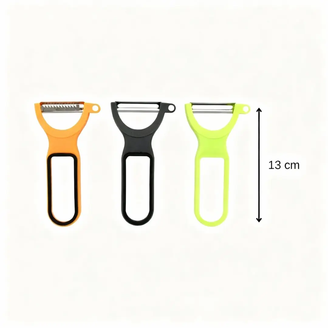 Fackelmann Colors Edition Groentescharen Set 3-delig - Blauw/Groen/Grijs - afbeelding 2 van 6