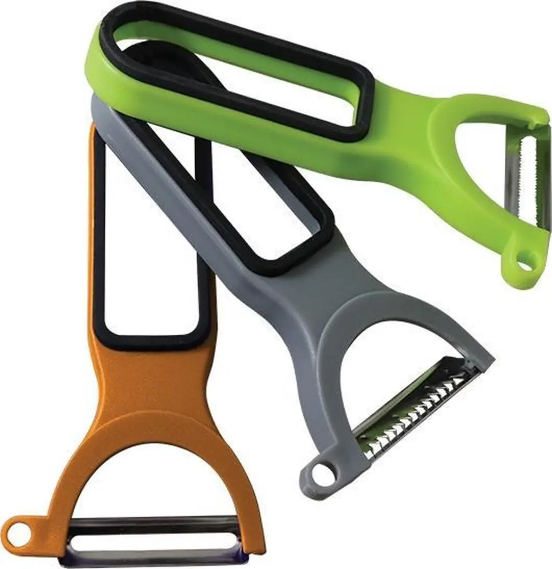 Fackelmann Colors Edition Groentescharen Set 3-delig - Blauw/Groen/Grijs - afbeelding 5 van 6