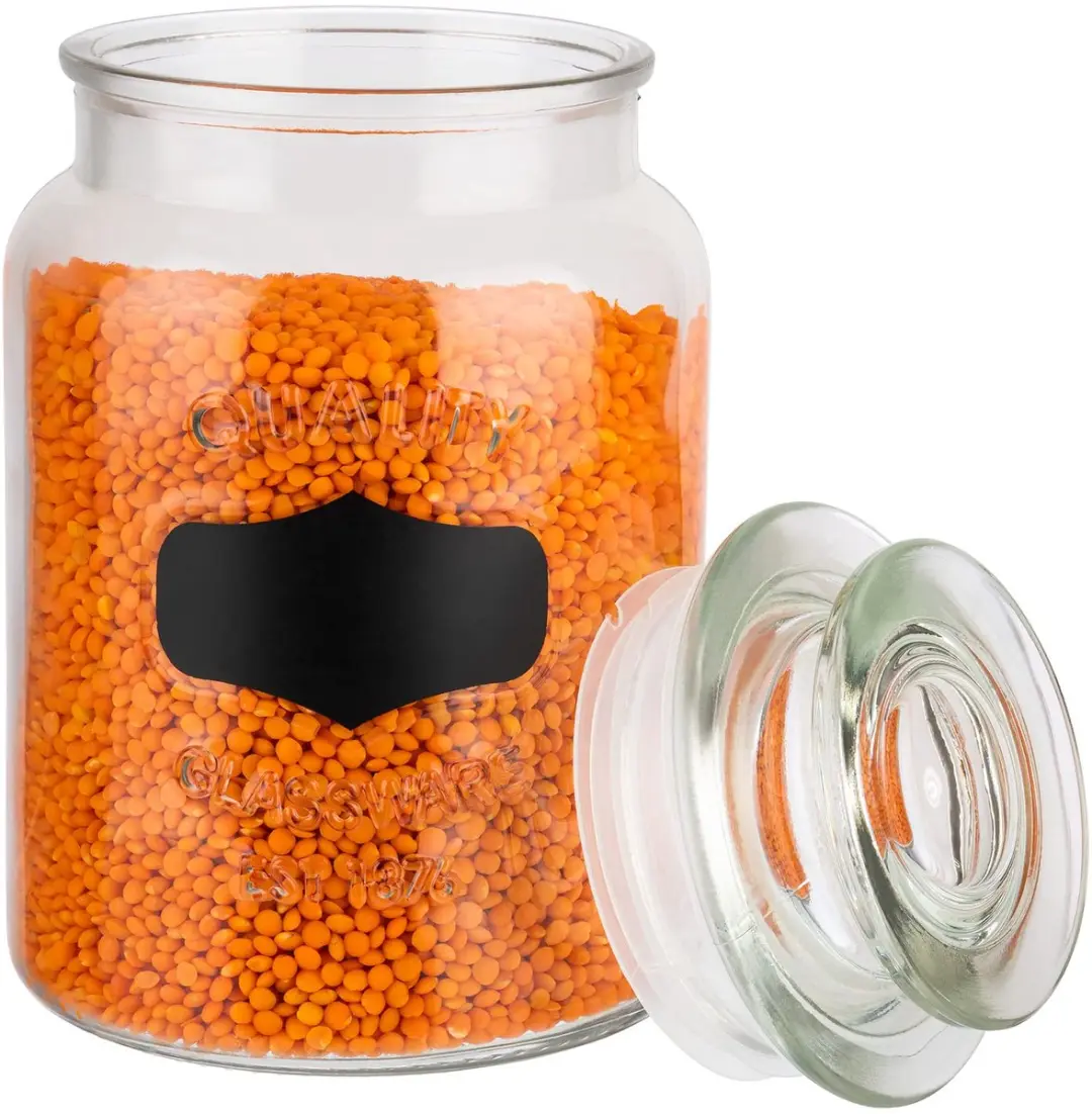 APS Voorraadpot Glas 1,0L - Transparant